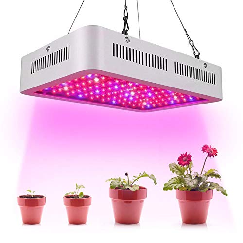 Calistouk 600W/1000W LED Grow Light Full Spectrum para Plantas de Invernadero hidropónicas de Interior Veg and Bloom 60pcs 10W LED (600W) Calistouk 600W/1000W LED Grow Light Full Spectrum para Plantas de Invernadero hidropónicas de Interior Veg and Bloom 60pcs 10W LED (600W)