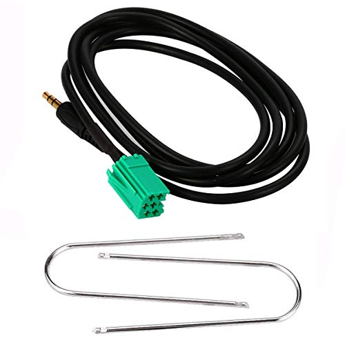 GeekerChip Cable Adaptador Entrada Auxiliar para iPhone iPod MP3 para Renault Clio Megane Laguna GeekerChip Cable Adaptador Entrada Auxiliar para iPhone iPod MP3 para Renault Clio Megane Laguna