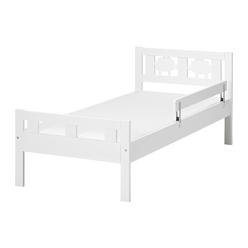 IKEA KRITTER - Estructura de cama con somier de láminas, blanco - 70x160 cm