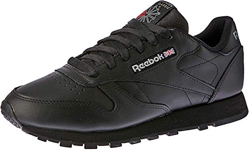 Reebok Classic Leather - Zapatillas de cuero para hombre, color negro (int-black), talla 42.5