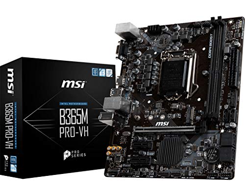 MSI B365M Pro-VH - Placa Base (Intel, LGA 1151 (Zócalo H4), Intel® Celeron®, Intel® Core™ i3, Intel Core i5, Intel Core i7, Intel Core i9, Intel® Pentium®, DDR4-SDRAM, DIMM, 2133,2400,2666 MHz)