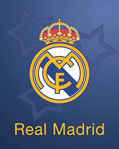 Asditex Manta Rachel Real Madrid 160x240 - Manta para Cama de 90 cm - Estampado Fondo Azul de la Champions con el Escudo del Madrid