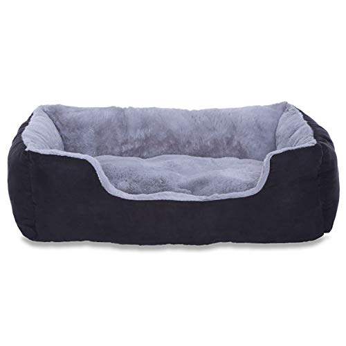 Dibea - Cama para Perros con almohada reversible, 650 g, Gris/Negro, Tamaño M (60 x 48 x 18 cm) Dibea - Cama para Perros con almohada reversible, 650 g, Gris/Negro, Tamaño M (60 x 48 x 18 cm)