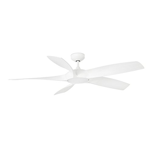 Faro Barcelona 33548 - COCOS Ventilador de techo con luz LED, color blanco y motor DC, 5 palas Faro Barcelona 33548 - COCOS Ventilador de techo con luz LED, color blanco y motor DC, 5 palas