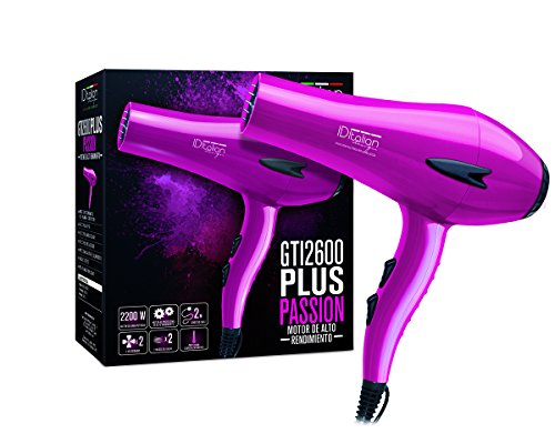 ID Italian Design | Secador de Pelo Profesional 3 Modos de Calor, 2 Velocidades de Color Rosa - 2200W