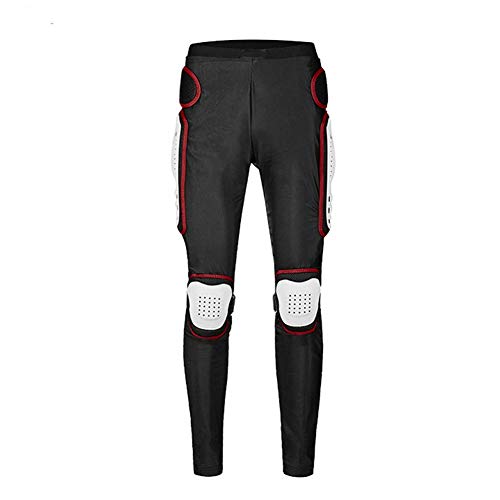 LAIABOR Hombre Motocicleta Pantalones Moto Proteccion Extremo de Cadera Motocross Racing Motorcycle Body Armor Protección Gears,Rojo,L