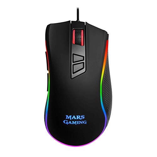 Mars Gaming MM218, Ratón Sensor Óptico Profesional 10000 DPI, CHROMA RGB, Negro Mars Gaming MM218, Ratón Sensor Óptico Profesional 10000 DPI, CHROMA RGB, Negro