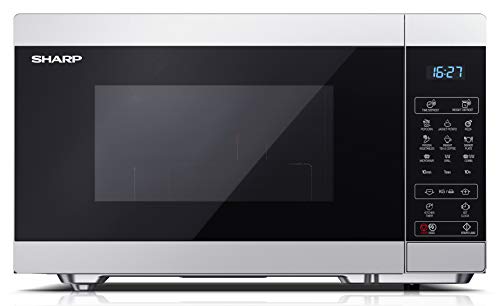 Sharp YC-MG81ES Microondas con Grill de 28 L de Capacidad con Pantalla Táctil Electrónica y Cavidad Cerámica Esmaltada, 11 Niveles de Potencia de Microondas, 900 W y Grill de 1100 W Sharp YC-MG81ES Microondas con Grill de 28 L de Capacidad con Pantalla Táctil Electrónica y Cavidad Cerámica Esmaltada, 11 Niveles de Potencia de Microondas, 900 W y Grill de 1100 W