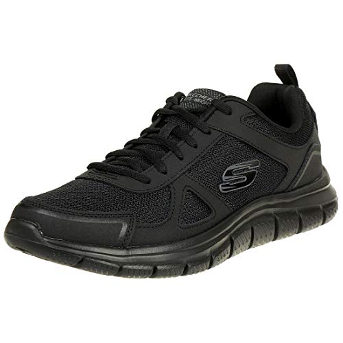 Skechers Track-scloric 52631-bbk, Zapatillas para Hombre, Negro (Black 52631/Bbk), 42 EU