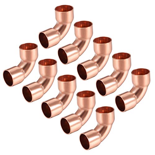 Sourcingmap - Codo de cobre de 90 grados para tuberías de fontanería