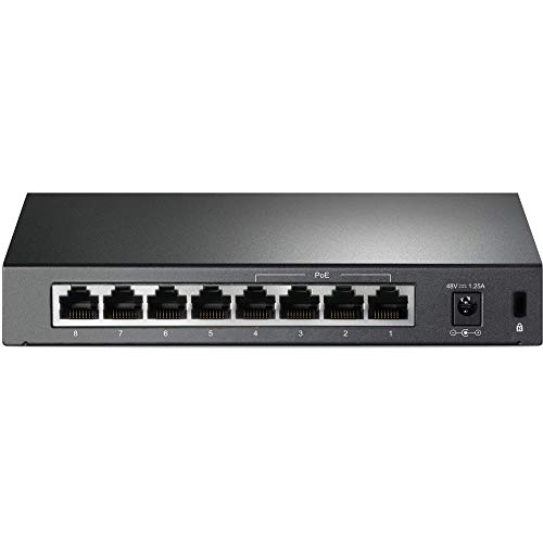 TP-Link TL-SF1008P 8 Port Fast Ethernet PoE Desktop Switch a 10/100 Mbps (55W 4-PoE Puertos, Compatible con IEEE 802.3af)