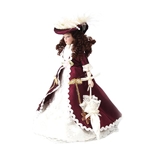 1/12 Dollhouse Señora Muñeca Figura Modelo de Porcelana para Casa de Muñecas