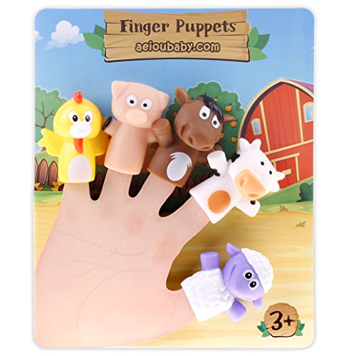 aeioubaby.com Marionetas de Dedo para niños y bebés | 5 Animales de Granja | Títeres de PVC Sin BPA | Juguetes para el baño | Muñecos de Mano, Cuentos aeioubaby.com Marionetas de Dedo para niños y bebés | 5 Animales de Granja | Títeres de PVC Sin BPA | Juguetes para el baño | Muñecos de Mano, Cuentos