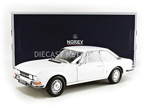Norev – Peugeot – 504 Copa – 1969 Coche de ferrocarril de Collection, 184825, Color Blanco