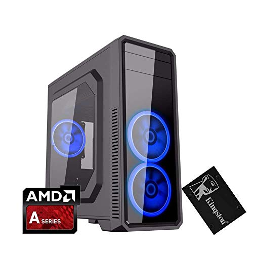 Ordenador Sombremesa AMD CPU 3.50 GHz, 8Gb Ram ddr4, Ssd 240 GB, T.Gràfica Radeon vega 3, HDMI,USB 3.0, Computadora para la Oficina en casa, Windows 10