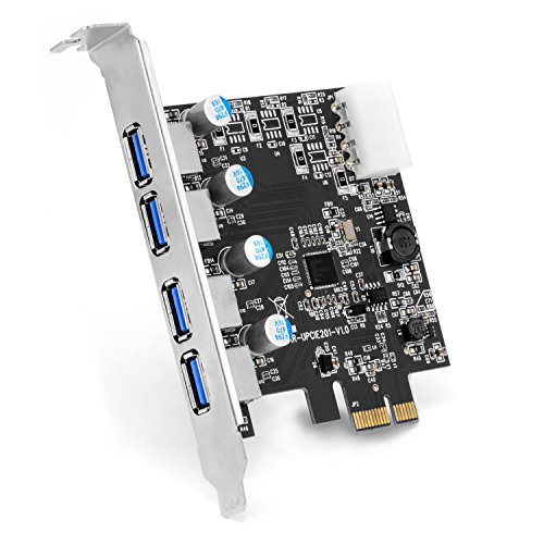 CSL - Tarjeta controladora USB 3.0 Super Speed de 4 Puertos PCIe Express - Tarjeta de eXPansión USB 3.0 - Nuevo Modelo nuevos Controladores - Distribuidor Interno USB CSL - Tarjeta controladora USB 3.0 Super Speed de 4 Puertos PCIe Express - Tarjeta de eXPansión USB 3.0 - Nuevo Modelo nuevos Controladores - Distribuidor Interno USB