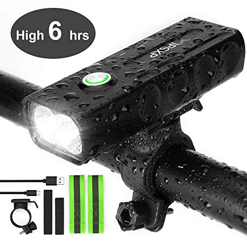 IPSXP Luz de Bicicleta, USB Recargable Luz de Delantera Faro LED Bicicleta, 1000 Lúmenes Linterna de Emergencia para Ciclismo Carretera Montaña, IPX5 Resistente al Agua, 2 Gratis Banda Reflectante IPSXP Luz de Bicicleta, USB Recargable Luz de Delantera Faro LED Bicicleta, 1000 Lúmenes Linterna de Emergencia para Ciclismo Carretera Montaña, IPX5 Resistente al Agua, 2 Gratis Banda Reflectante