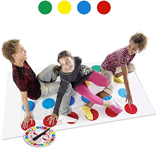 LOVEXIU Juego de Piso Familiar Tapete de Juego Tornado Tapete, Juegos de Mesa, Divertidos Juegos de Habilidad para niños y Adultos