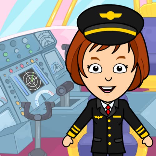 Tizi Town - My Airport Games For Girls & Boys, Avión gratuito para que los niños viajen por el mundo
