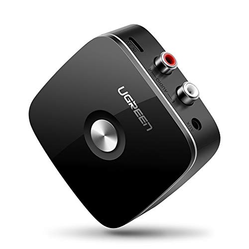 UGREEN Receptor Bluetooth 5.0 con EDR Tecnología, Adaptador Aduio Inalámbrico con Cable 2RCA y 3.5mm, Disfruta 8Hrs A2DP HiFi Estéreo Música para Amplificador, Altavoz, Coche, Auricular, Móvil, etc UGREEN Receptor Bluetooth 5.0 con EDR Tecnología, Adaptador Aduio Inalámbrico con Cable 2RCA y 3.5mm, Disfruta 8Hrs A2DP HiFi Estéreo Música para Amplificador, Altavoz, Coche, Auricular, Móvil, etc
