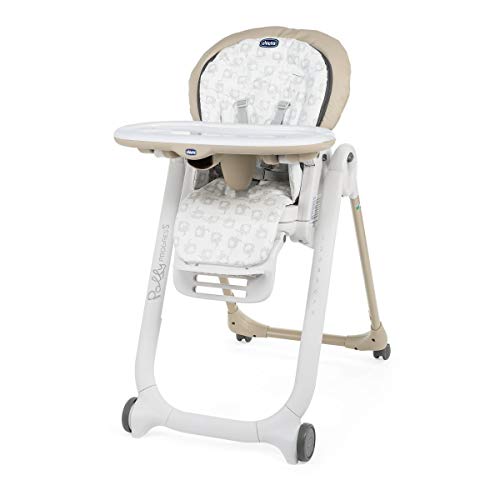 Chicco Polly Progres5 - Trona evolutiva: hamaca, trona y elevador compacto, ajustable, con 4 ruedas y freno, de 0 a 3 años, color marrón estampado ballenas (Beige) Chicco Polly Progres5 - Trona evolutiva: hamaca, trona y elevador compacto, ajustable, con 4 ruedas y freno, de 0 a 3 años, color marrón estampado ballenas (Beige)