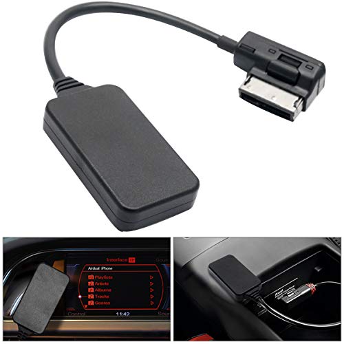 MASO - Adaptador de entrada de audio, USB, mini, AMI, MDI, Bluetooth 4.0, interfaz de música MP3, cable adaptador AUX para coche Audi VW