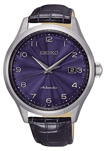 Seiko Reloj Analógico para Hombre de Automático con Correa en Cuero SRPC21K1