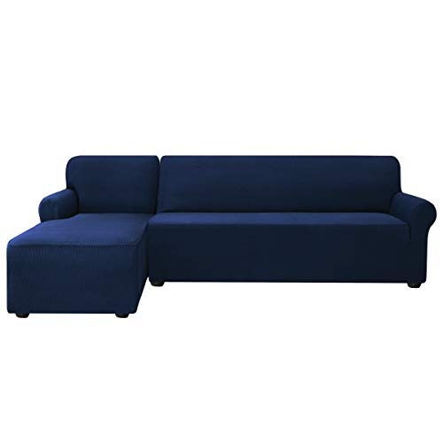 subrtex Funda Sofa Chaise Longue Brazo Izquierdo Elastica Protector para Sofa Chaise Longue Antimanchas Ajustable (Armada) subrtex Funda Sofa Chaise Longue Brazo Izquierdo Elastica Protector para Sofa Chaise Longue Antimanchas Ajustable (Armada)