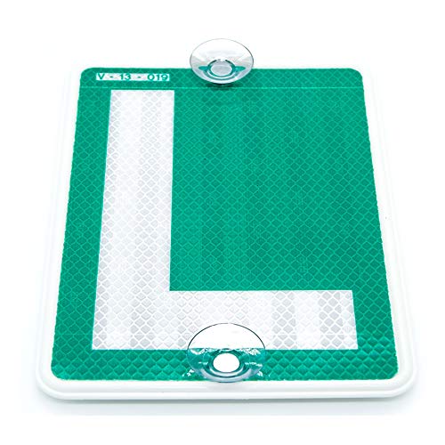 Autodomy Placa L Conductor Novel con Ventosas Alemanas para Coches Homologada Reflectante Autodomy Placa L Conductor Novel con Ventosas Alemanas para Coches Homologada Reflectante