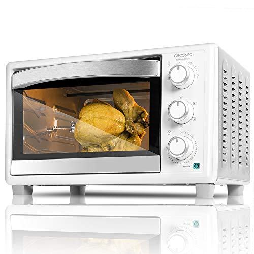 Cecotec Horno Conveccion Sobremesa Bake&Toast 690 Gyro. Capacidad de 30 litros, 1500 W, 5 Modos, Temperatura hasta 230ºC y Tiempo hasta 60 Minutos, Incluye Accesorio Rustidor con pinzas Cecotec Horno Conveccion Sobremesa Bake&Toast 690 Gyro. Capacidad de 30 litros, 1500 W, 5 Modos, Temperatura hasta 230ºC y Tiempo hasta 60 Minutos, Incluye Accesorio Rustidor con pinzas
