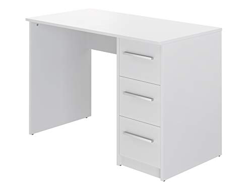 Marca Amazon - Movian Idro Modern - Escritorio con 3 cajones, 56 x 110 x 73,5 cm (blanco) Marca Amazon - Movian Idro Modern - Escritorio con 3 cajones, 56 x 110 x 73,5 cm (blanco)
