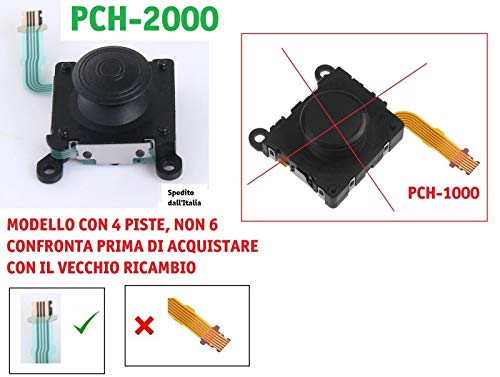 OEM negro 3d analógico Joystick Control Pad Botón Stick Para Sony PS Vita PCH-2000 PSV 2000