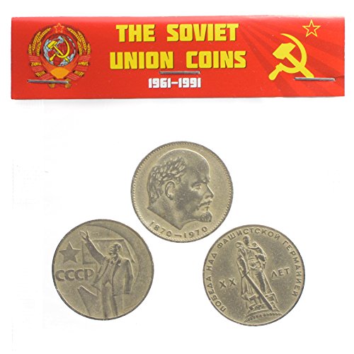 3 X URSS Rusia SOVIÉTICA Conmemorativa Monedas DE 1 RUBLO Conjunto Cabeza DE Lenin, Dinero SOVIÉTICO, Comunismo DE CCCP