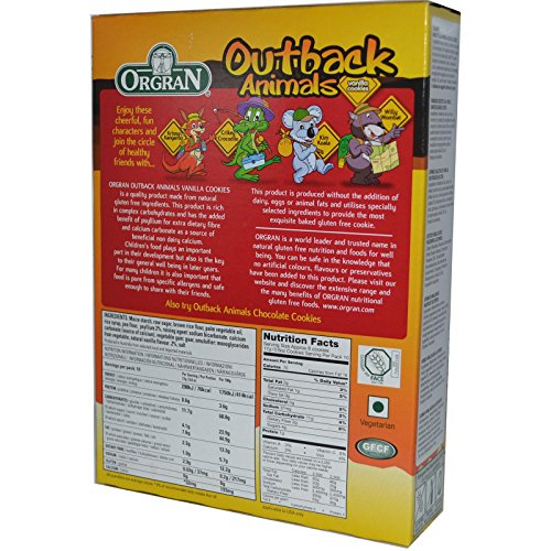 Orgran Outback Animals Caja de Galletas, Sabor Vainilla - 175 gr Orgran Outback Animals Caja de Galletas, Sabor Vainilla - 175 gr