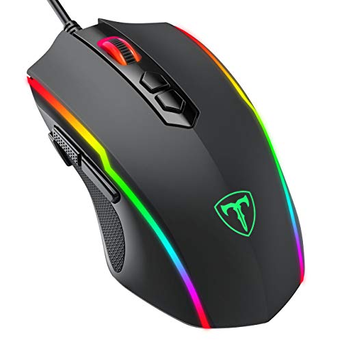 PICTEK - Ratón Gaming Programable con Retroiluminado Personalizable Compatible con Windows7/8/10/Xp/Vista, Negro PICTEK - Ratón Gaming Programable con Retroiluminado Personalizable Compatible con Windows7/8/10/Xp/Vista, Negro