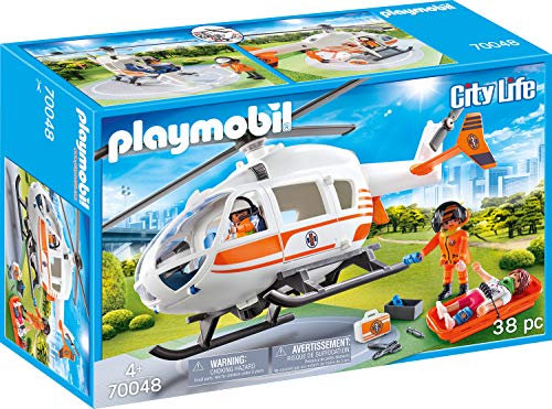 PLAYMOBIL City Life Helicóptero de Rescate, A partir de 4 años (70048) PLAYMOBIL City Life Helicóptero de Rescate, A partir de 4 años (70048)