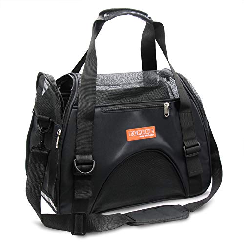 Trasportín de Viaje para Mascotas para Gatos Perros Conejos Hámster, Homologado para Aerolíneas Laterales Blandos Bolsa de Transporte para Perritos, Gatitos, con Correa Trasportín de Viaje para Mascotas para Gatos Perros Conejos Hámster, Homologado para Aerolíneas Laterales Blandos Bolsa de Transporte para Perritos, Gatitos, con Correa