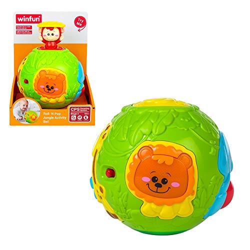 winfun - Bola de animales infantil con luz y sonido (44527) , color/modelo surtido