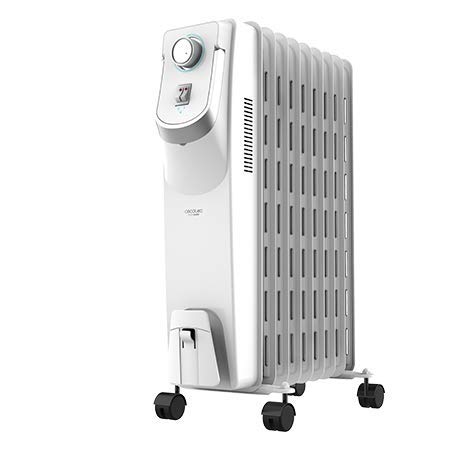 Cecotec Radiador de Aceite Ready Warm 5800 Space 360º. 9 Módulos, Bajo Consumo, Termostato Regulable, 3 Niveles de Potencia, Sistema Antivuelco, Fácil Transporte, 2000 W Cecotec Radiador de Aceite Ready Warm 5800 Space 360º. 9 Módulos, Bajo Consumo, Termostato Regulable, 3 Niveles de Potencia, Sistema Antivuelco, Fácil Transporte, 2000 W