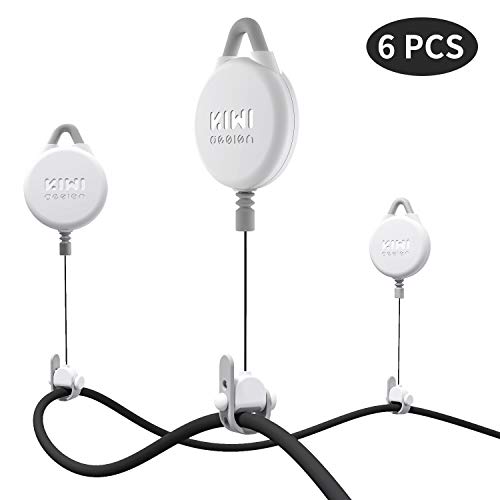 KIWI design Gestión de Cable VR, 6 Packs Sistema de Suspensión VR para HTC Vive/Pro/Oculus Rift/Oculus Rift S/Sony Playstation VR/Microsoft MR/Samsung Odyssey Accessori VR(Blanca) KIWI design Gestión de Cable VR, 6 Packs Sistema de Suspensión VR para HTC Vive/Pro/Oculus Rift/Oculus Rift S/Sony Playstation VR/Microsoft MR/Samsung Odyssey Accessori VR(Blanca)