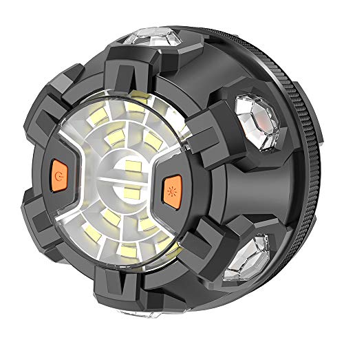 POWERGIANT Luz Emergencia Coche Rotativo LED con Base Magnética y Gancho para Automóvil, Motocicleta, Bicicleta, Camión