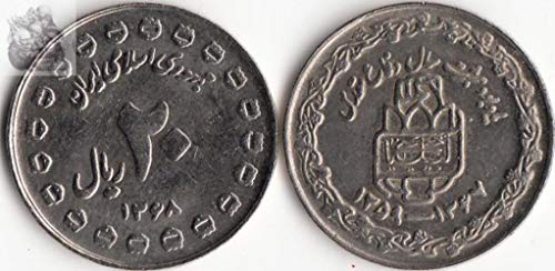 dadi Irán 20 Rials Coins Asia Nueva Moneda Original UNC Edición Coleccionable Año conmemorativo al Azar
