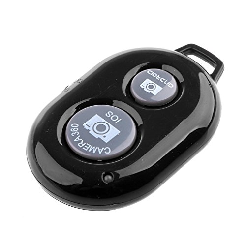 MagiDeal Mando a Distancia Bluetooth Botón de Obturador Remoto para Cámara de Teléfono Selfie Stick Monopod - Negro