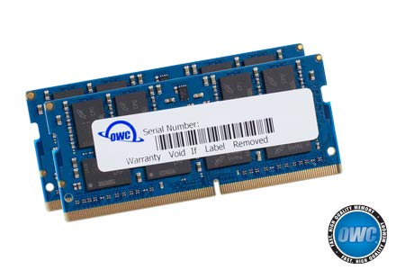 OWC 32.0GB (2 x 16 GB) 2666MHz DDR4 PC4-21300 SO-DIMM 260 Pin actualización de la Memoria, (2666DDR4S32P), para 2018 Mac Mini (macmini18,1), 2019 27 Pulgadas iMac (iMac19,1) y Ordenadores portátiles