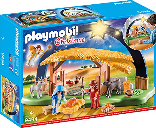 PLAYMOBIL Christmas Belén con Luz y patas plegables, A partir de 4 años (9494) PLAYMOBIL Christmas Belén con Luz y patas plegables, A partir de 4 años (9494)