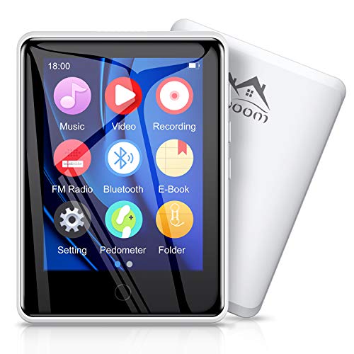 Timoom 32GB Reproductor MP3 Bluetooth 4.1 Running Reproductor MP4 con Pantalla de 2.8 Pulgadas y Botón Táctil Radio FM/E-Book/Video/Archivo/Foto, Soporte Expandible hasta 128G