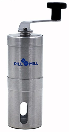 Triturador de Pastillas de Pill Mill - Triture múltiples pastillas hasta convertirlas en un polvo fino - Triturador de metal para medicinas - Pulverizador de tableta, perfecto para viajes