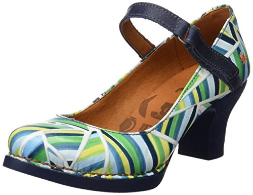 Art Harlem, Zapatos de tacón con punta cerrada para Mujer, Multicolor (Stripes), 38 EU