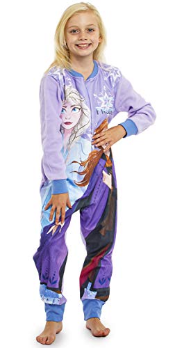 Disney Frozen Pijama Entero para Niñas De Una Pieza, Ropa Niña Invierno con Anna y Elsa El Reino del Hielo (18-24) Meses, Pijamas Enteros Manga Larga Regalos para Niños (2-10 Años) (5/6 años)