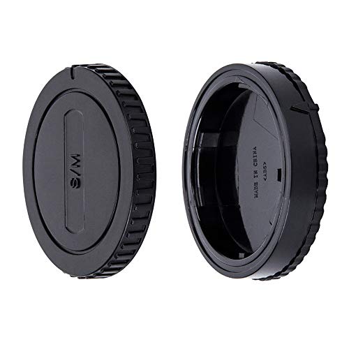 JJC Tapa de Cuerpo + Tapa del Objetivo de Cámara para Sony Alpha A-Mount/Minolta AF Mount DSLR & Sony Alpha A-Mount/Minolta AF Mount Objetivo (Conjunto de 1) JJC Tapa de Cuerpo + Tapa del Objetivo de Cámara para Sony Alpha A-Mount/Minolta AF Mount DSLR & Sony Alpha A-Mount/Minolta AF Mount Objetivo (Conjunto de 1)